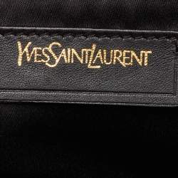 Pre Owned Yves Saint Laurent Brown Leather Large Muse Bag