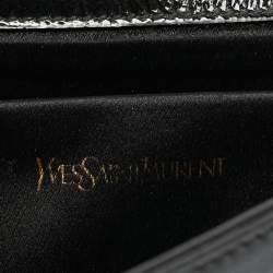 Pre Owned Yves Saint Laurent Belle De Jour Black Patent Leather Clutch