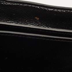 Pre Owned حقيبة كلتش إيف سان لوران بيل دو جور جلد أسود لامع