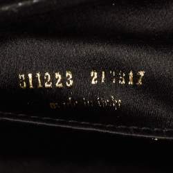 Pre Owned حقيبة كلتش إيف سان لوران بيل دو جور جلد أسود لامع