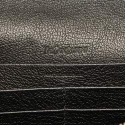 Pre Owned محفظة بسلسلة إيف �سان لوران بيل دو جور جلد أسود