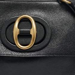 مملوكة مسبقًا حقيبة كتف إيف سان لوران قلاب جلد أسود