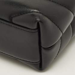 مملوكة مسبقًا حقيبة سان لوران كروس بودي جلد أسود ماتلاسيه تويو لولو