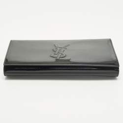 مملوكة مسبقًا Saint Laurent Belle De Jour Black Patent Leather Clutch
