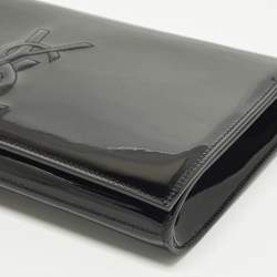 مملوكة مسبقًا Saint Laurent Belle De Jour Black Patent Leather Clutch