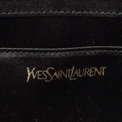 مملوكة مسبقًا Saint Laurent Belle De Jour Black Patent Leather Clutch