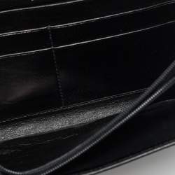 مملوكة مسبقًا Yves Saint Laurent Mombasa Black Leather Continental Wallet
