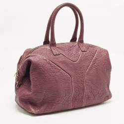 مملوكة مسبقًا Yves Saint Laurent Easy Y Mauve Pink Pebbled Leather Bag