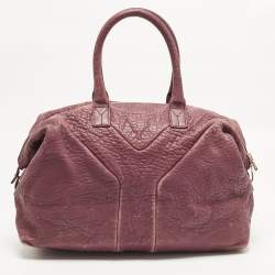 مملوكة مسبقًا Yves Saint Laurent Easy Y Mauve Pink Pebbled Leather Bag
