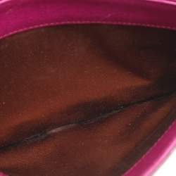 Pre Owned حقيبة كتف سان لوران قلاب شيك متوسطة جلد زرقاء