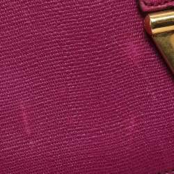 Pre Owned حقيبة كتف سان لوران قلاب شيك متوسطة جلد زرقاء