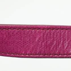 Pre Owned حقيبة كتف سان لوران قلاب شيك متوسطة جلد زرقاء