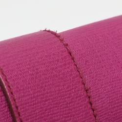 Pre Owned حقيبة كتف سان لوران قلاب شيك متوسطة جلد زرقاء