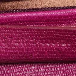 Pre Owned حقيبة كتف سان لوران قلاب شيك متوسطة جلد زرقاء