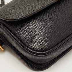 Pre Owned Yves Saint Laurent Chyc Black Leather Belt Bag