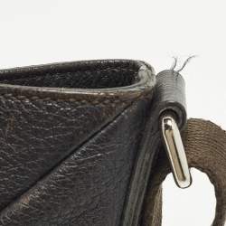 Pre Owned Yves Saint Laurent Black Leather Messenger Bag