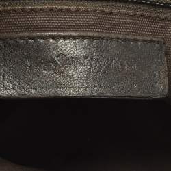 Pre Owned Yves Saint Laurent Black Leather Messenger Bag