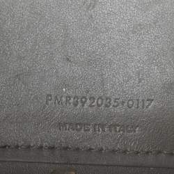 Pre Owned حقيبة يد سان لوران كلاسيك ساك دو جور نانو جلد رمادية منقوشة كروك