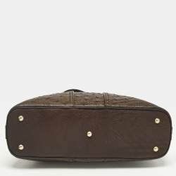 مملوكة مسبقًا Yves Saint Laurent Muse Dark Brown Ostrich Bag