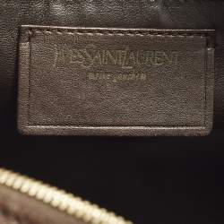 مملوكة م سبقًا Yves Saint Laurent Muse Dark Brown Ostrich Bag