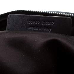 Pre Owned حقيبة سان لوران ميوز سويدي نقش سحلية خضراء داكنة كبيرة