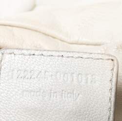 مملوكة مسبقًا حقيبة سان لوران باريس سان تروبيز جلد بيضاء