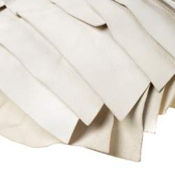 مملوكة مسبقًا حقيبة سان لوران باريس سان تروبيز جلد بيضاء