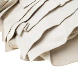 مملوكة مسبقًا حقيبة سان لوران باريس سان تروبيز جلد بيضاء