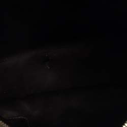 Pre Owned Yves Saint Laurent Olive Green Leather Medium Satchel