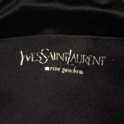 Pre Owned حقيبة سان لوران باريس سويدي أسود صغيرة