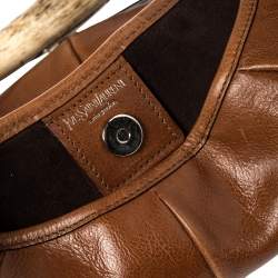 Pre Owned Yves Saint Laurent Brown Leather Mombasa Hobo 