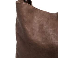 Pre Owned حقيبة هوبو إيف سان لوران روادي كبيرة جلد بني