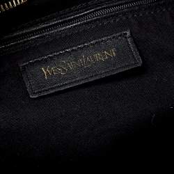 Pre Owned Yves Saint Laurent Navy Blue Leather Large Cabas Cabas Y-Ligne Tote