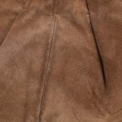 Pre Owned Yves Saint Laurent Brown Suede Mombasa Hobo