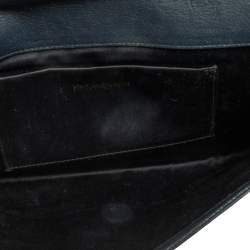 Pre Owned Yves Saint Laurent Blue Leather Y-Ligne Clutch