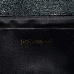 Pre Owned Yves Saint Laurent Blue Leather Y-Ligne Clutch