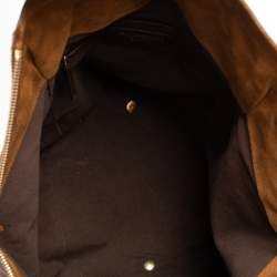 Pre Owned Yves Saint Laurent Brown Leather Large Downtown Tote