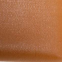 Pre Owned محفظة ايف سان لوران سحاب ملتف جلد بني فاتح