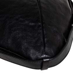 Pre Owned Yves Saint Laurent Black Leather Mombasa Hobo