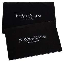 Pre Owned Yves Saint Laurent Black Leather Mombasa Hobo