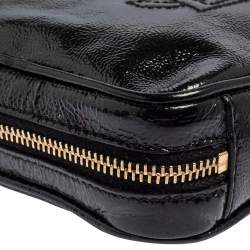 Pre Owned Yves Saint Laurent Black Leather Belle De Jour Chain Pouch