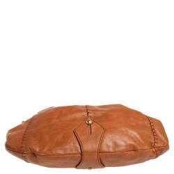 Pre Owned Yves Saint Laurent Tan Leather Vincennes Mombasa Hobo