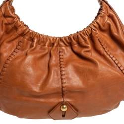 Pre Owned Yves Saint Laurent Tan Leather Vincennes Mombasa Hobo