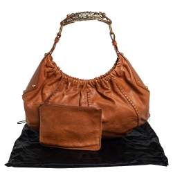 Pre Owned Yves Saint Laurent Tan Leather Vincennes Mombasa Hobo