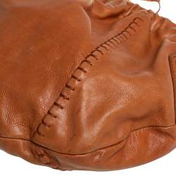 Pre Owned Yves Saint Laurent Tan Leather Vincennes Mombasa Hobo