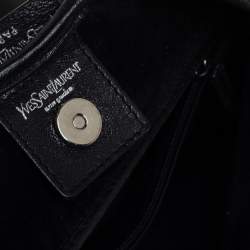 Pre Owned Yves Saint Laurent Black Leather St. Tropez Mombasa Hobo