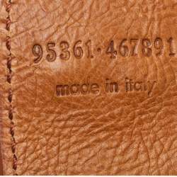 Pre Owned Yves Saint Laurent Tan Embroidered Leather Mombasa Hobo