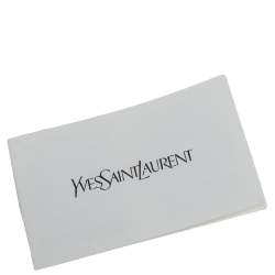 Pre Owned Yves Saint Laurent Metallic Leather Belle De Jour Flap Clutch