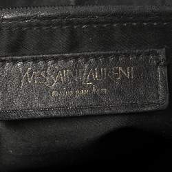 Pre Owned Yves Saint Laurent Black Leather Medium Muse Satchel