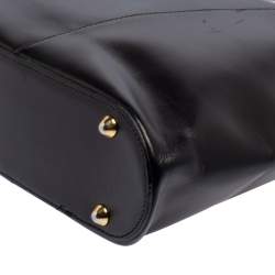 Pre Owned Yves Saint Laurent Black Leather Tote